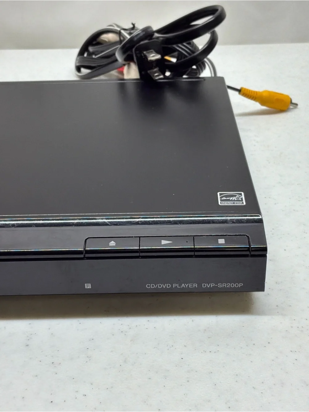 Sony DVP-SR200P DVD Player With AV Cable - No Remote Tested Works